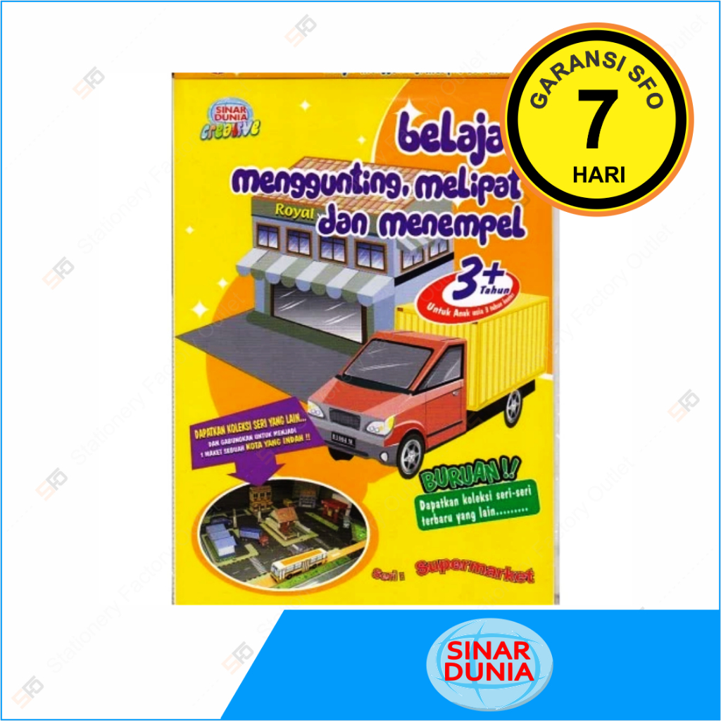 Buku Menggunting, Melipat, dan Menempel SiDu (Sinar Dunia)
