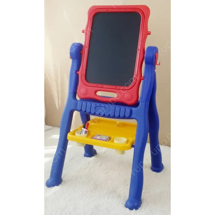 

Kiddy Star Papan Tulis easel jumbo Anak 2 way sisi, whiteboard n chalkboard