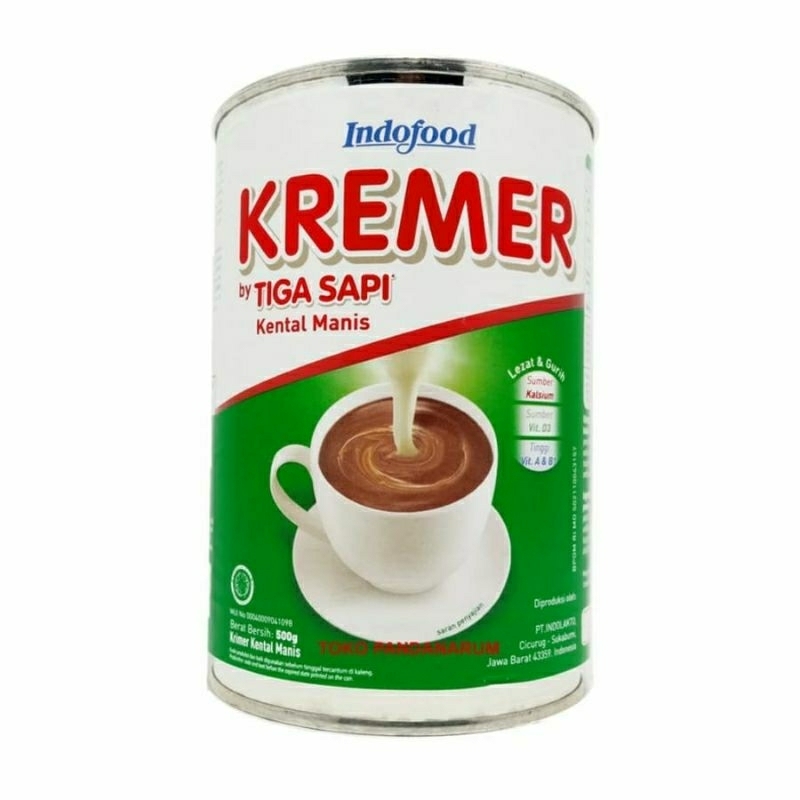 

Susu Kental Manis Kremer Tiga Sapi Kemasan Kaleng