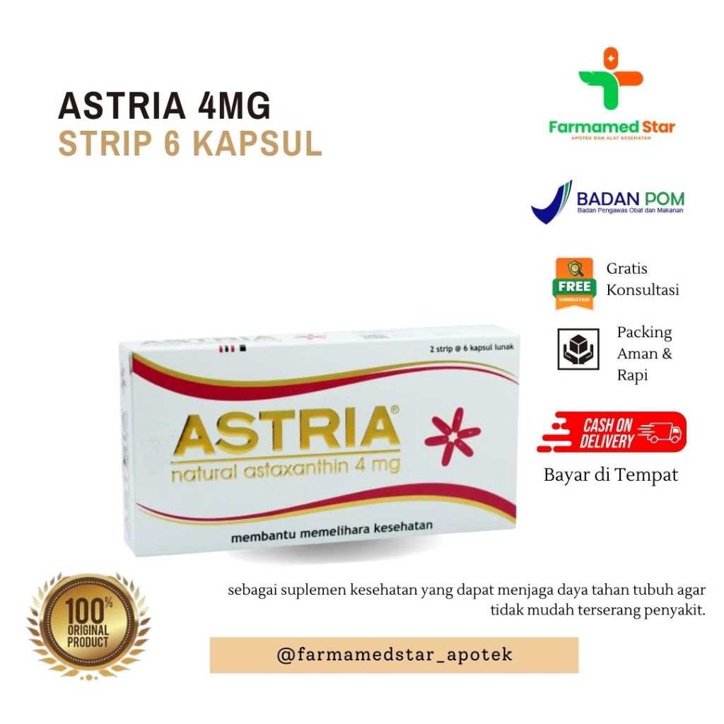 ASTRIA 4MG STRIP 6 KAPSUL