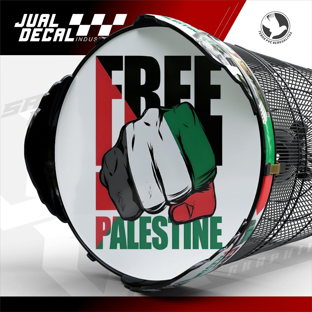 Stiker Sangkar Murai PALESTINA GAZA Decal Tebok Custom Variasi No 1 2 3