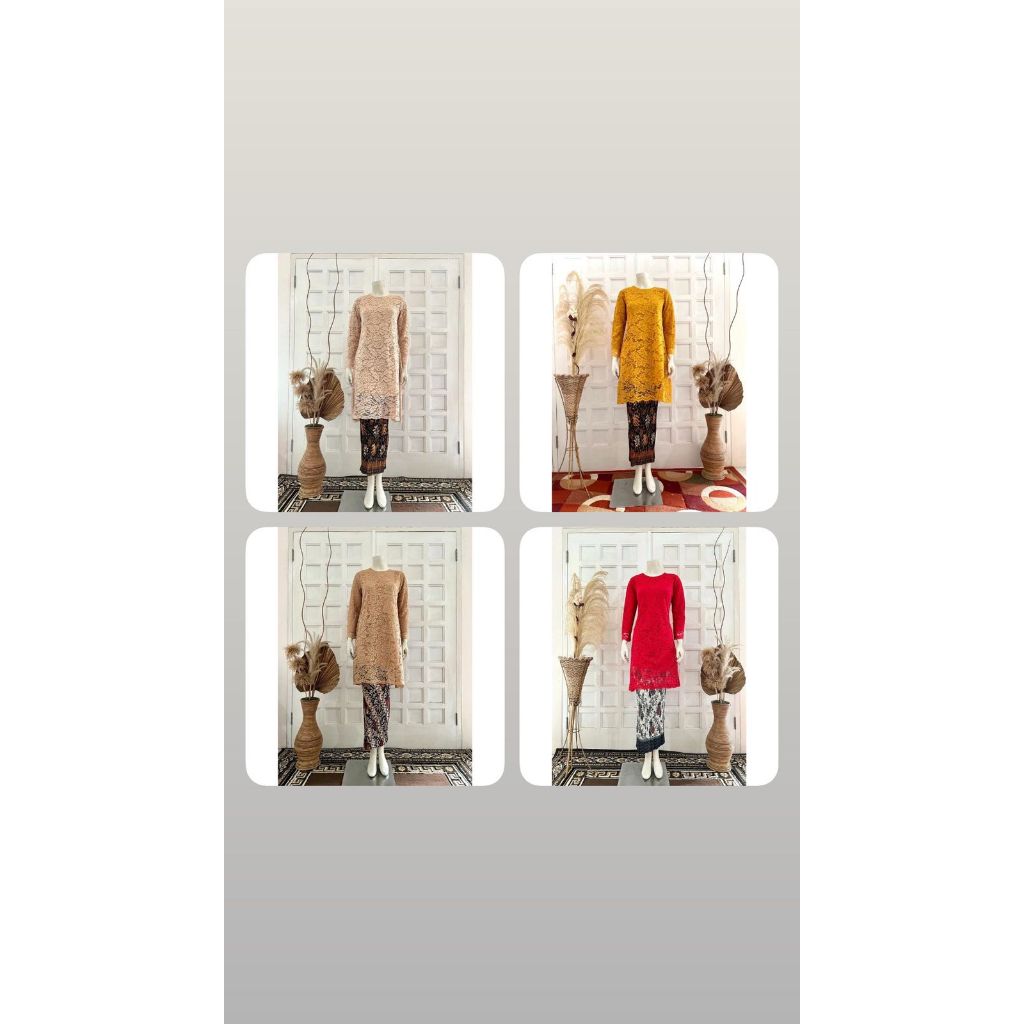 ATASANYA  kebaya tunik burkat - kebaya tunik jumbo - kebaya modern brokat /kebaya modern jumbo/kebay