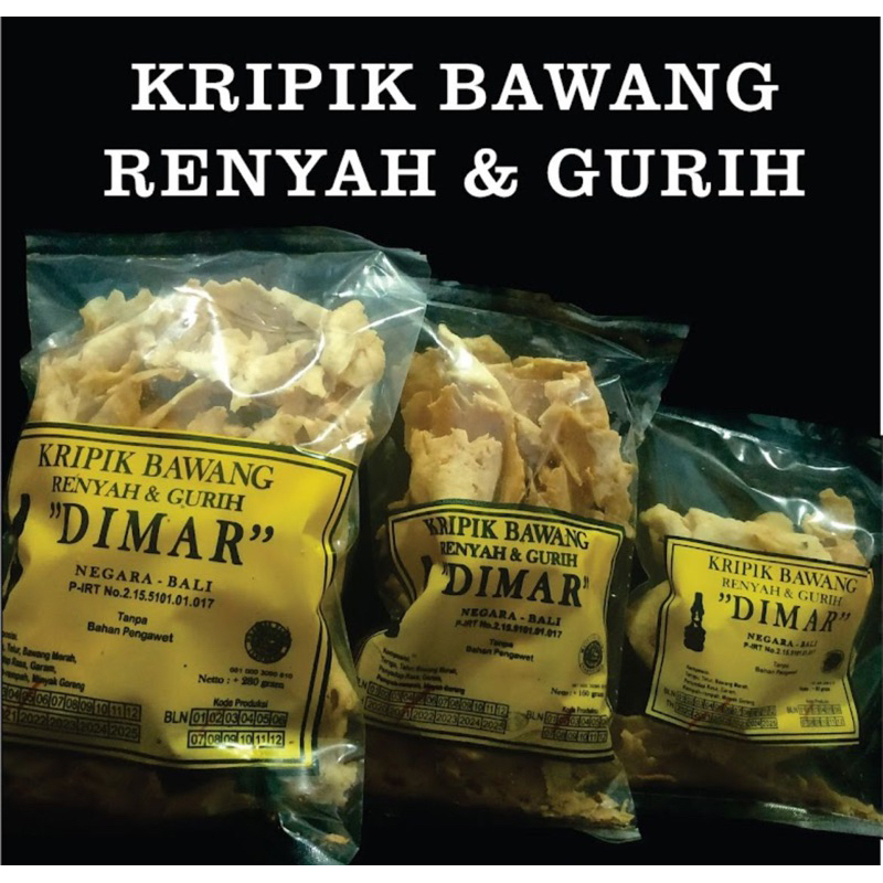 Kripik Bawang asli Jembrana Bali Oleh Oleh Khas Bali