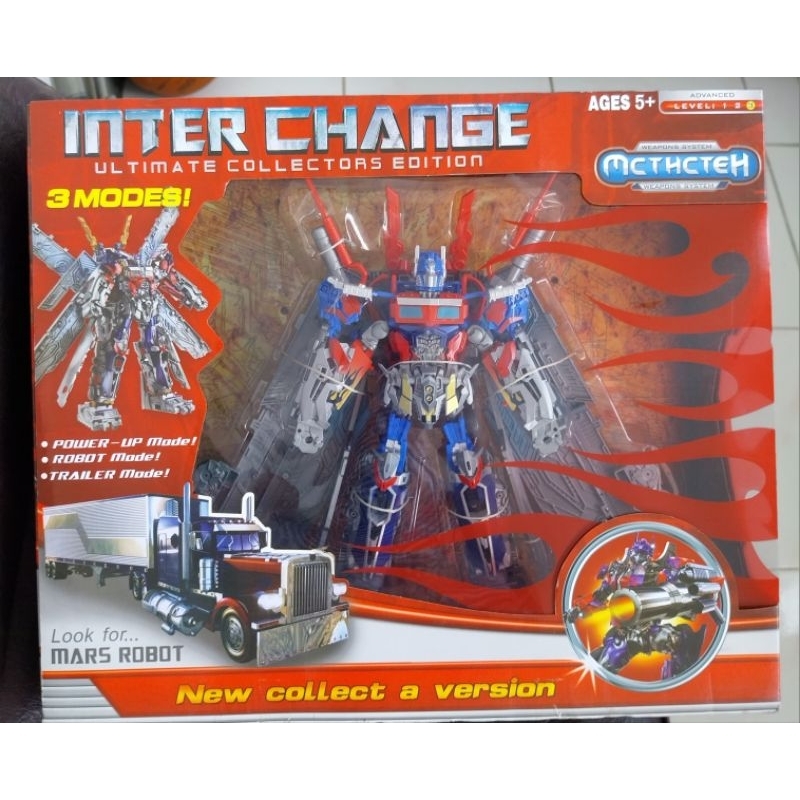 Mainan Action Figure Mar Robot Fly-Wing Battlesear OP Commander Truck Interchange TF5 Deformasi Tran