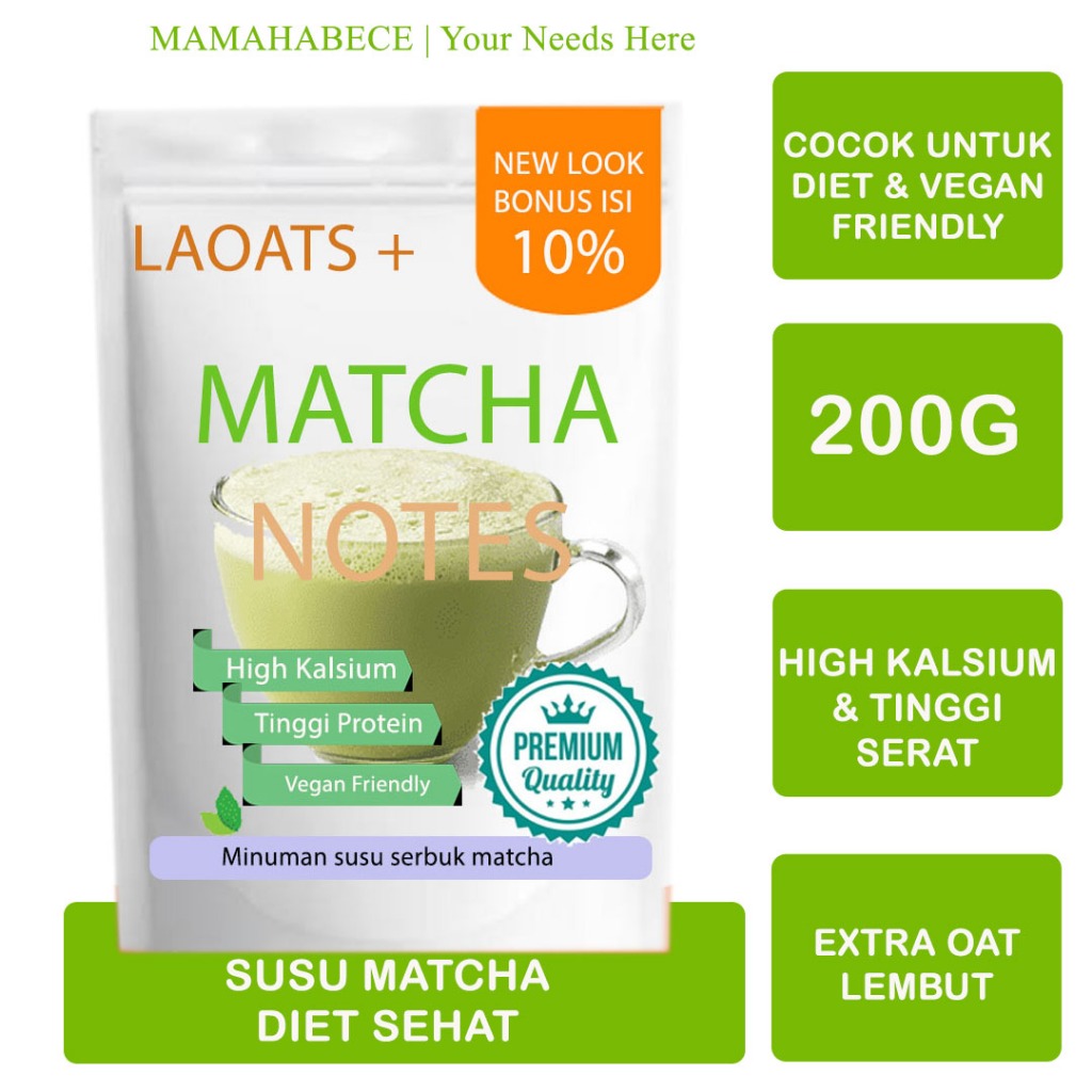 

Bubuk Minuman Matcha Powder Bubuk Matcha Penurun Berat Badan Pelangsing Badan Susu Diet Pelangsing Badan Laoats (200G)