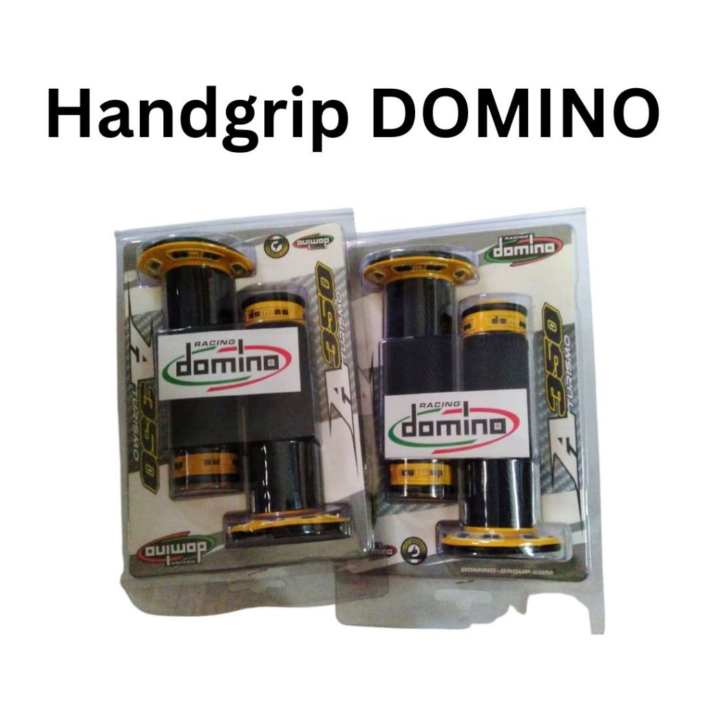 Handgrip Handfat Motor Karet Domino Hitam Kuning
