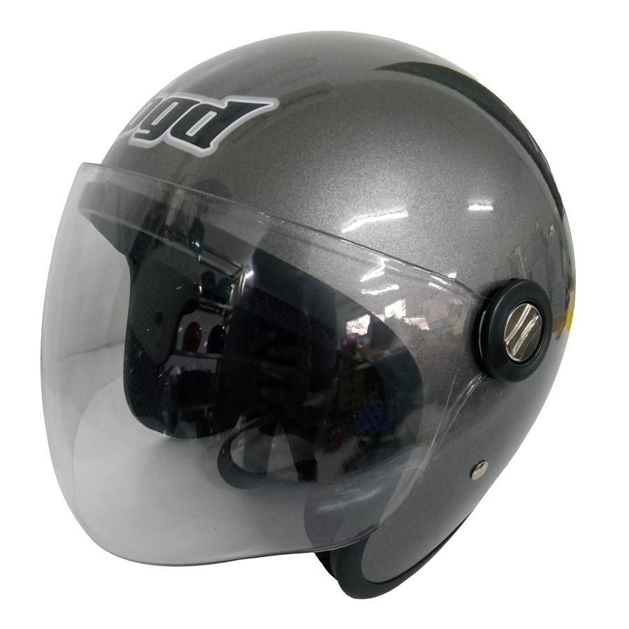 HELM BGD KYW100 GUNMETAL GLOSSY 2024 /HELMET SNI OPEN FACE PRIA WANITA