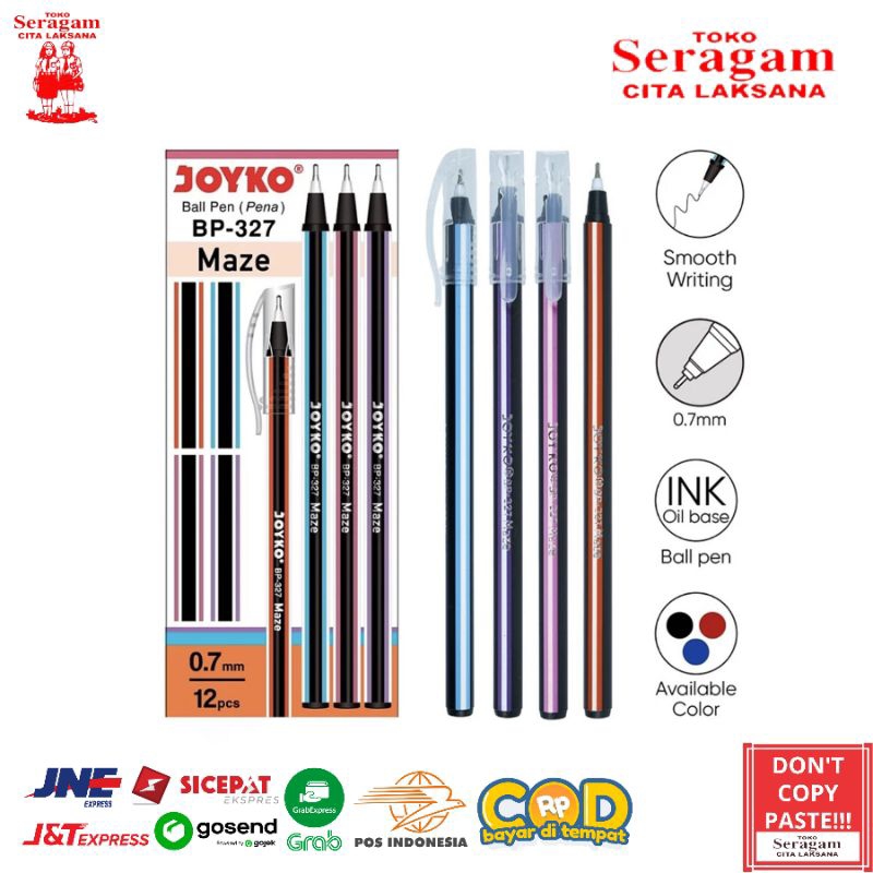 

Pulpen Pena Ball Pen Joyko BP - 327 Maze 0.7 mm Murah