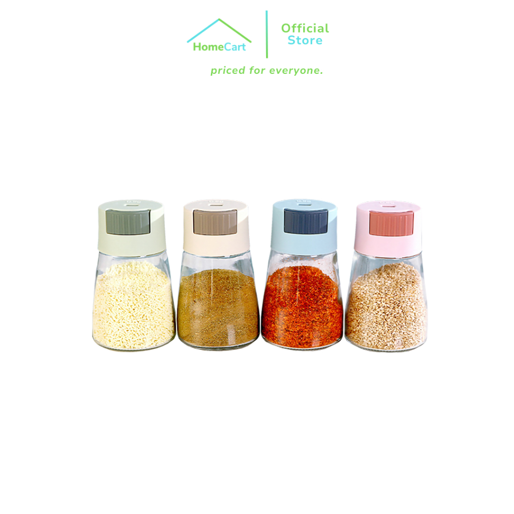 Homecart Botol Plastik Tempat Penyimpanan Bumbu Dapur Wadah Gula Garam Lada Tabur Serbaguna