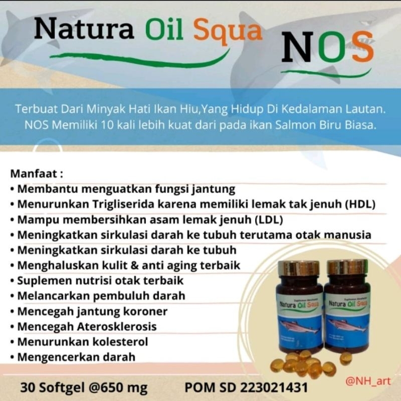 

Nos (Natura Oil Squa) 50 Kapsul Obat Jantung