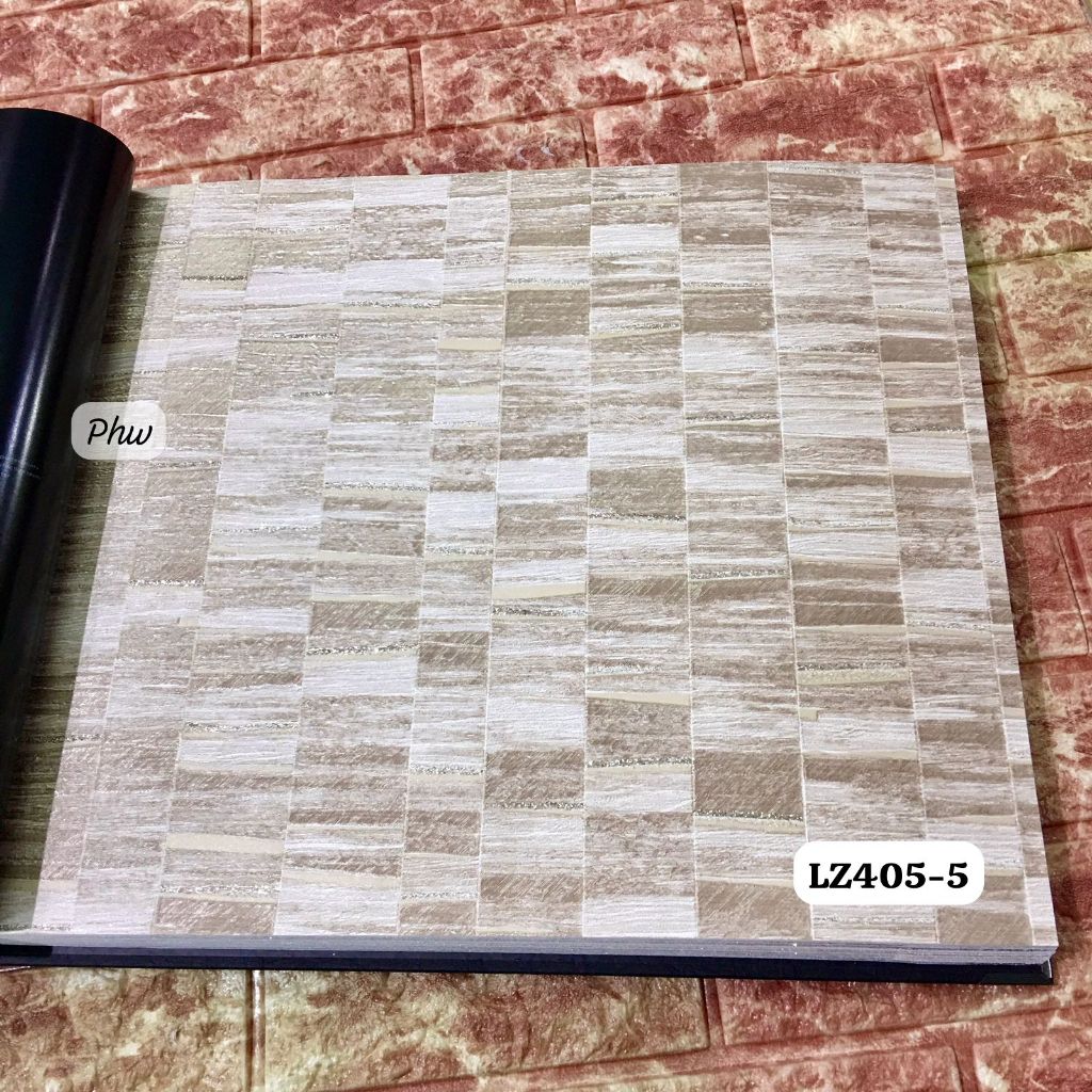 WALLPAPER DINDING MOTIF BATU ANDESIT GLITER ARTISTIK LORENZO