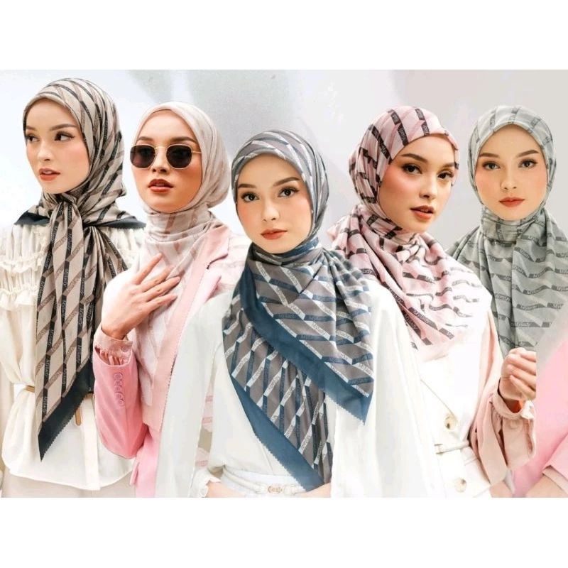 Hijab Ala MyLady / segi empat motif Ala MyLady hijab