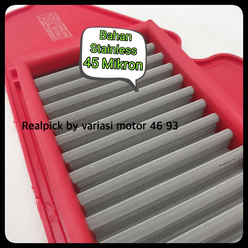 filter saringan udara stainless vario 150 new dan old / vario 125 new dan old RGS THAILAND