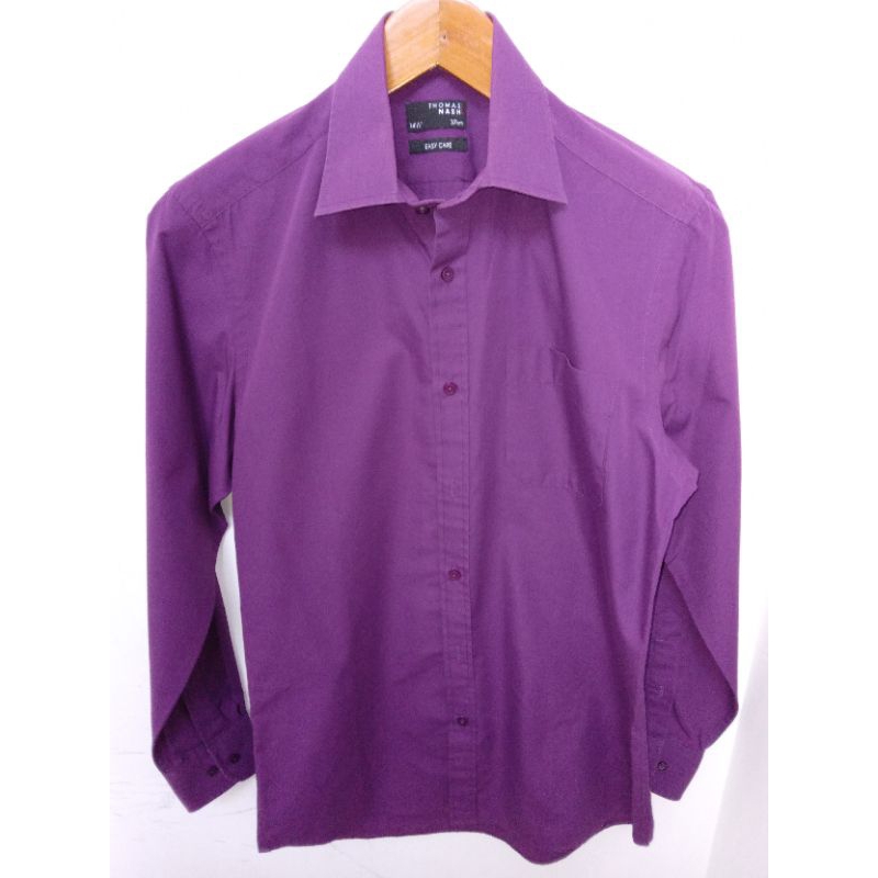 KEMEJA THOMAS NASH ( PURPLE/ PRELOVED )