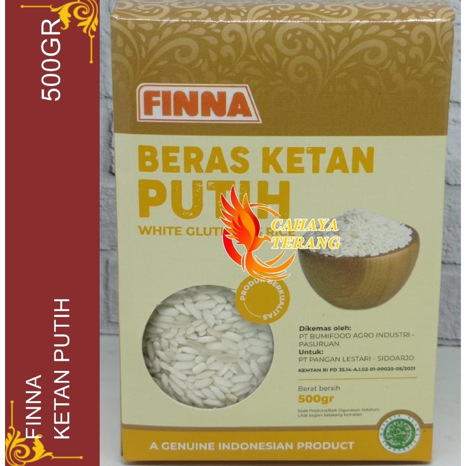 Finna Ketan Putih 500 Gram FInna Beras Ketan Putih kotak 500g Fina