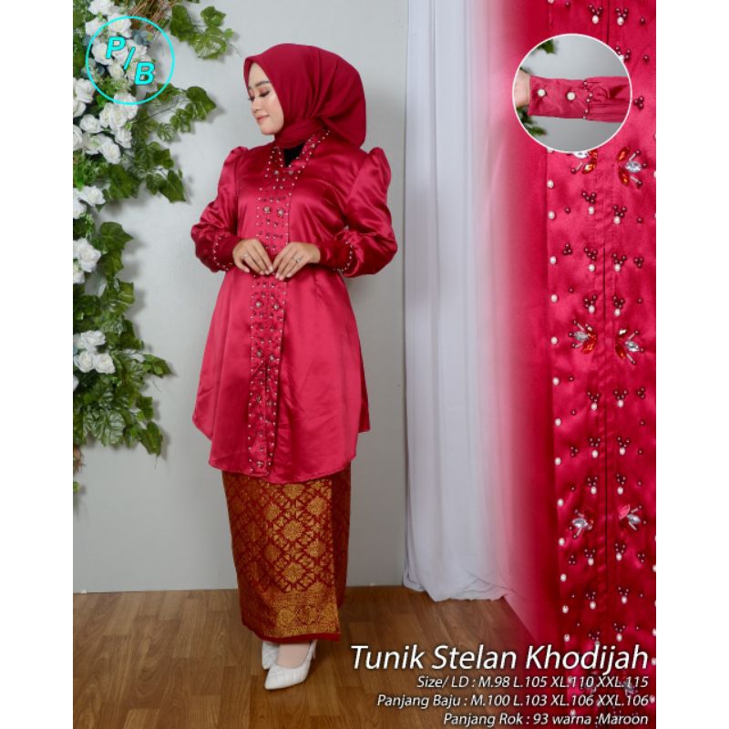 TERBARUPB ~SET KEBAYA TUNIK MELAYU KHADIJAH~KEBAYA PESTA~KEBAYA WISUDA~KEBAYA MODEREN