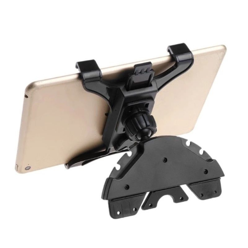 Holder Tablet Mobil Car CD Slot Mount Holder Ipad Holder Handphone GPS Mobil Ukuran 7-11 inch