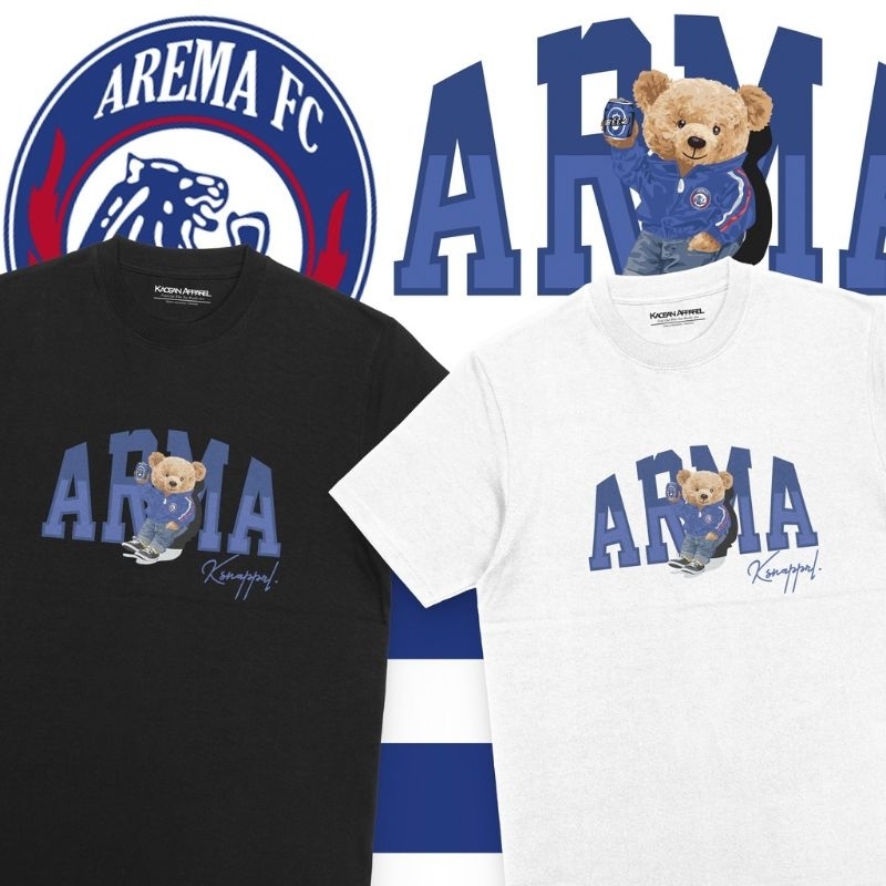 Kaos "Bear Beer Arema" - Arema/Arema Fans/Arema Day/Kaos Arema