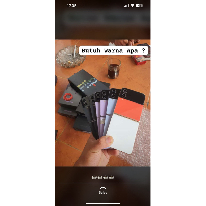 samsung z flip 4 256 (pesanan rusdan hp)