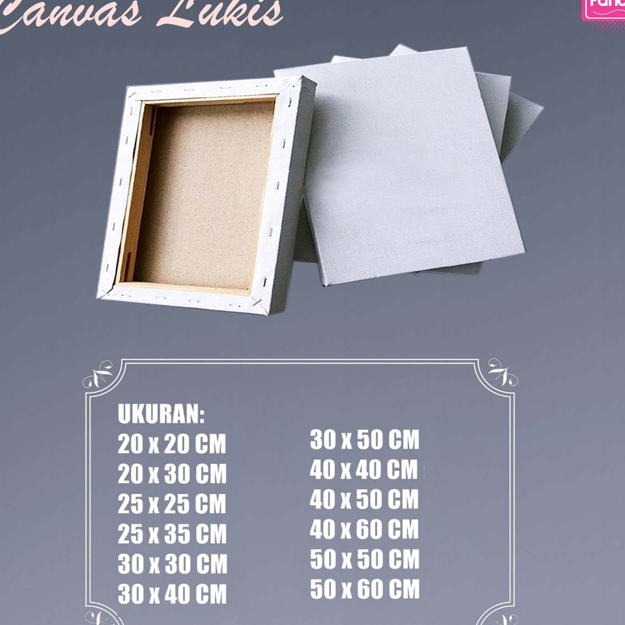 

➙➼✦❃ Kanvas Lukis / Canvas Lukis Ukuran 20x20 cm s/d 50x60 cm Putih Beragam Ukuran Model Baru