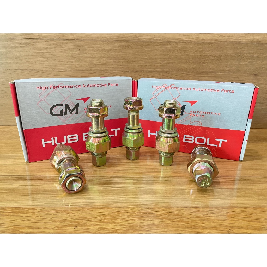 BAUT RODA BELAKANG HUB BOLT ASSY RR/RH M20(M22) X 90mm (P1.5) FUSO FM517/FN517, PS220 MC802141RR GMH