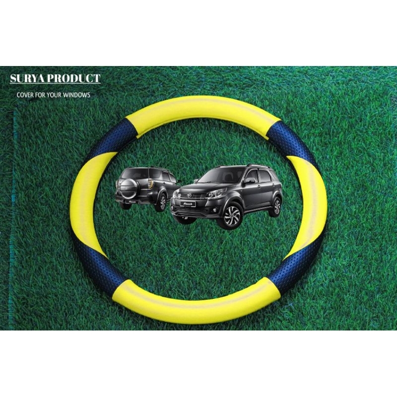 Cover stir atau sarung stir mobil terios,rush bahan kulit original tidak licin