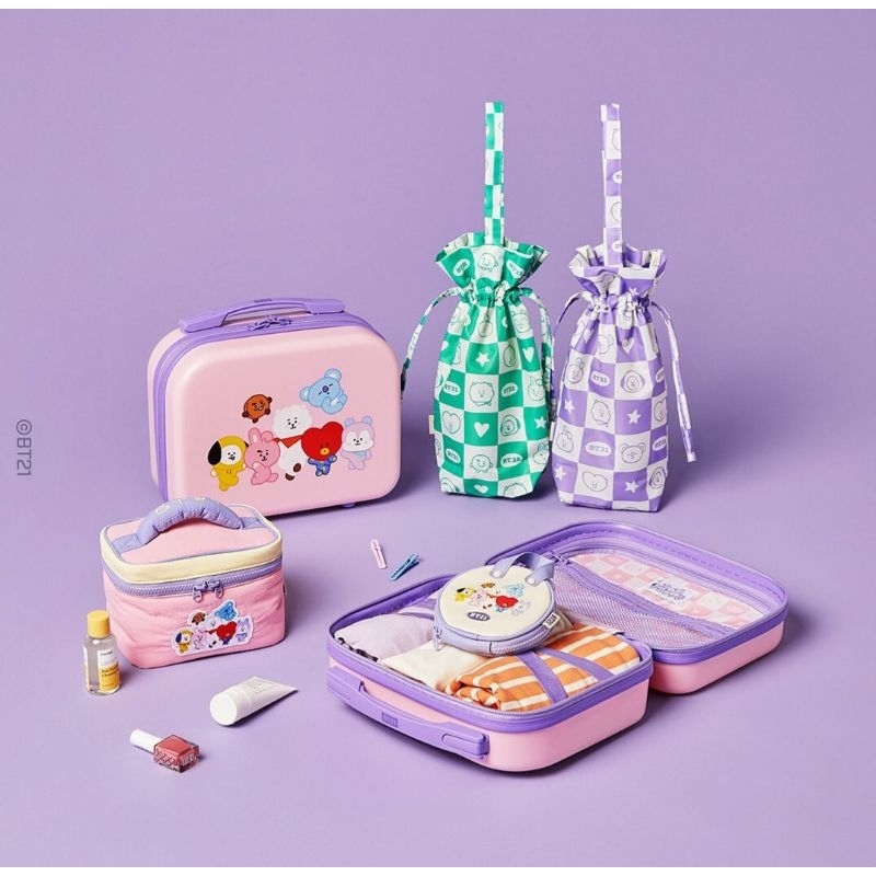 OFFICIAL BT21 TRAVEL AKSESORIS TAS BAG