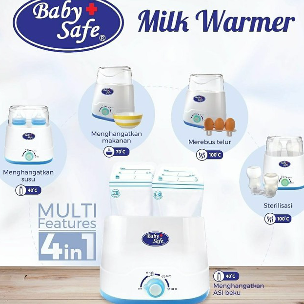➣✷✮ Baby Safe Twin Bottle Warmer Babysafe Alat Steril Botol Susu Bayi