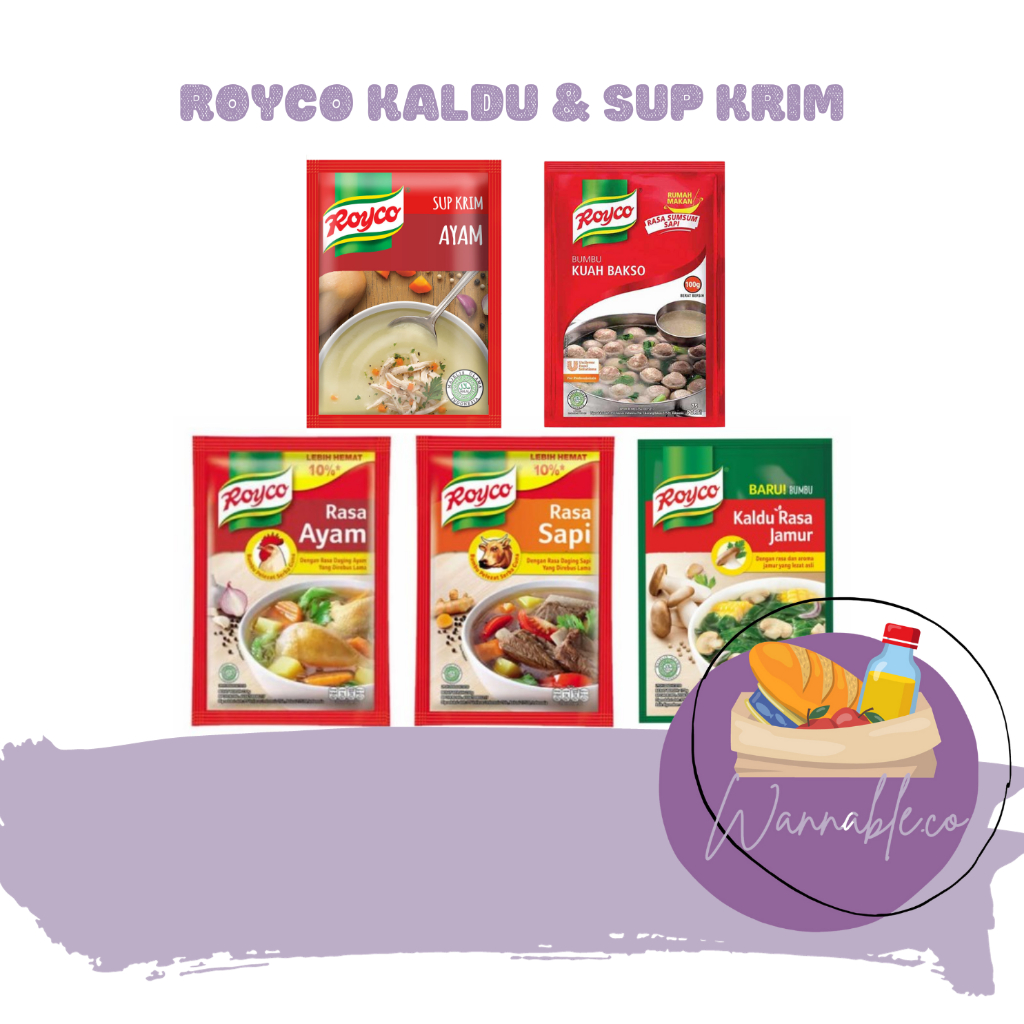 

ROYCO BUMBU PENYEDAP RASA SAPI AYAM BASO KRIM SUP ROYCO