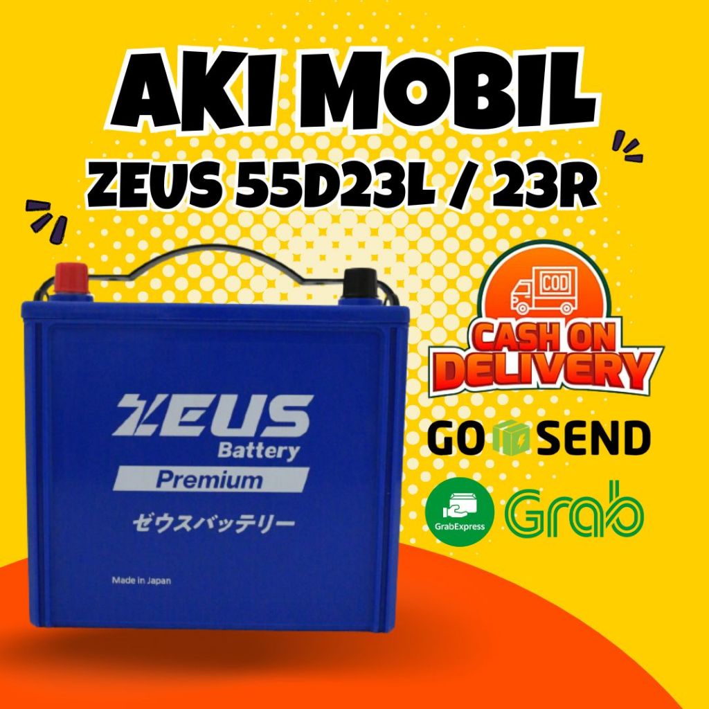 Aki Mobil Zeus Premium Japan aki kering 55D23R