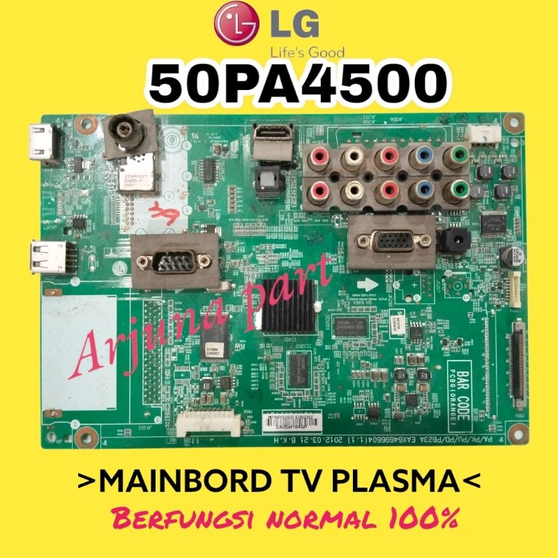 MAINBORD TV LG PLASMA 50PA4500 / MB TV LG PLASMA 50PA4500 / MESIN TV PLASMA 50PA4500 / MODUL TV LG P