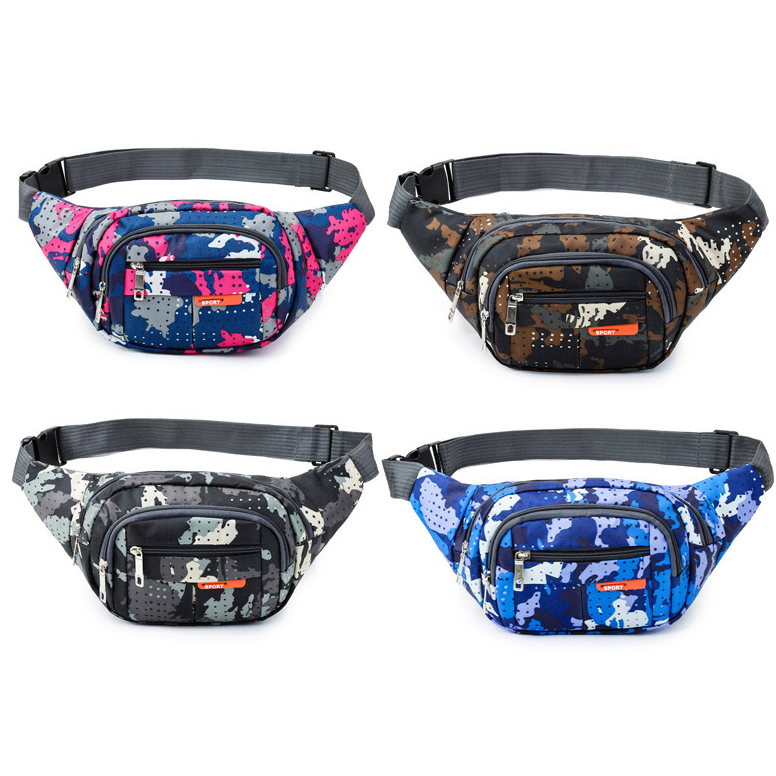 TerbatasN3z3Y Tas Selempang pria Camo Waistbag Waterproof/Tas waistbag pria/wanita import