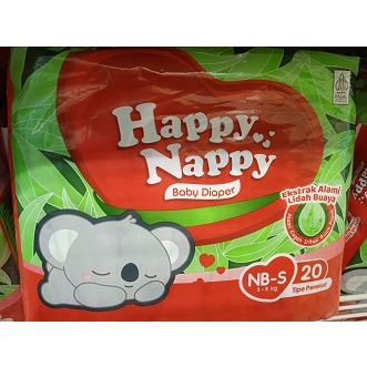 Happy Nappy Baby Diapers Tipe Perekat S 20