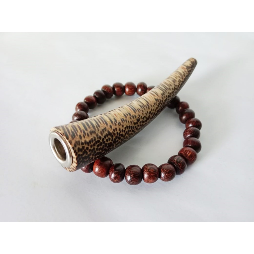 Pipa Liwung Macan 9 cm dan Gelang Liwung Macan 8 mm