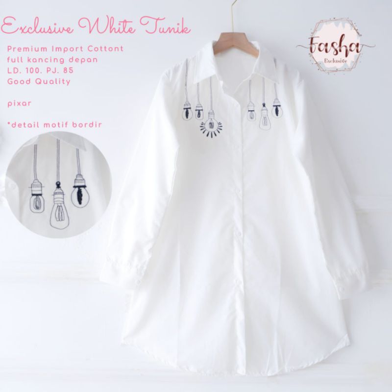 EXCLUSIVE WHITE TUNIK by FASHA