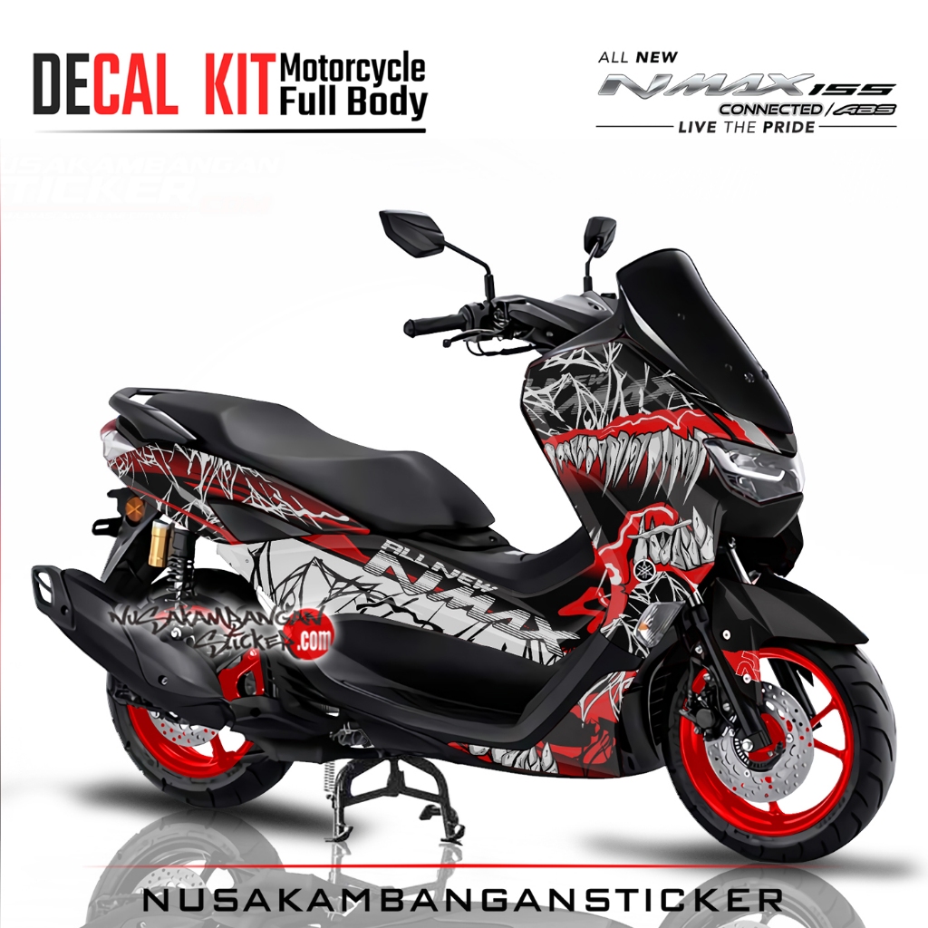 Decal Sticker All New NMAX 2020 Black Venom