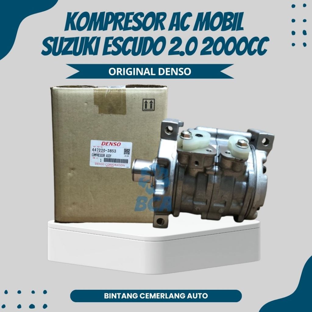 COMPRESSOR KOMPRESOR AC Mobil Suzuki Escudo 2.0 2000cc ORIGINAL DENSO