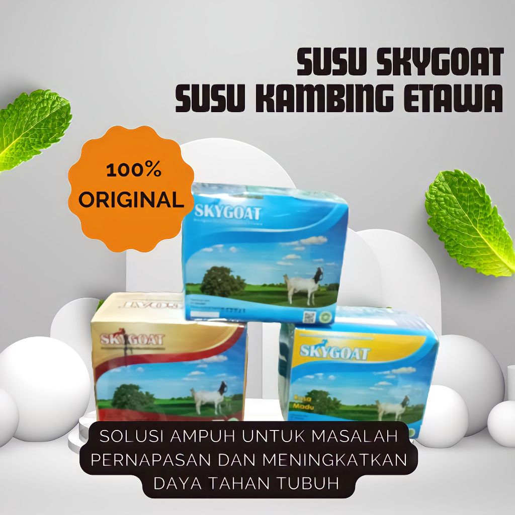 

SKY GOAT SUSU KAMBING ETAWA-Mengatasi Masalah Pernafasan Dan Meningkatkan Daya Tahan Tubuh(100%ORIGINAL)