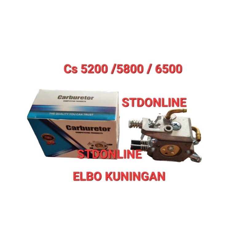 Chain saw Karburator Mesin Gergaji Kayu cs5200/ cs5800/ cs6800 / Carburator Chainsaw Nepel Kuningan