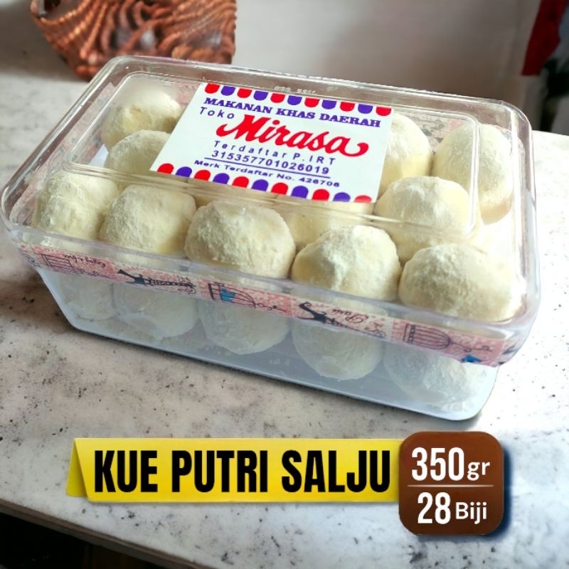 

Kue Putri Salju Lembut Premium Kue Kering Mirasa Madiun