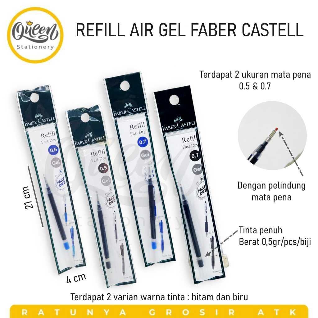 

1 PCS REFILL AIR GEL FABER CASTELL ISI PULPEN FAST GEL