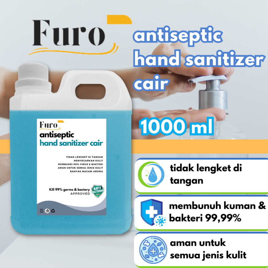 Hand Sanitizer Cair Aroma Wangi Segar Kemasan 1 Liter Jerigen