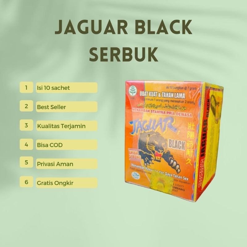 Jamu Herbal Jaguar Black Serbuk Original