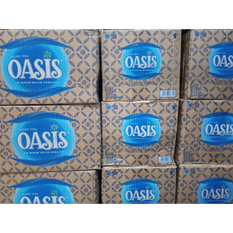 Oasis gelas 240ml 1 dus isi 48 gelas / air minum / air mineral