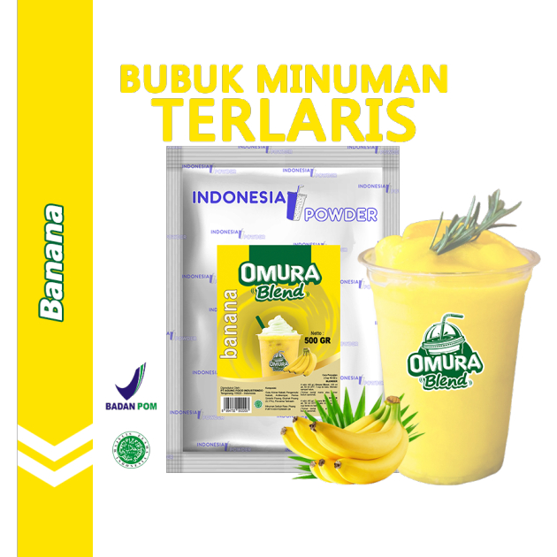 

OMURA Blend Bubuk Minuman Premium Rasa Korean Banana Milk / Pisang Susu Korea Powder Drink 500 Gr Omura Powder