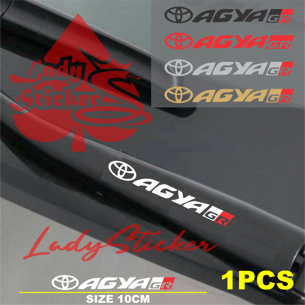 Sticker variasi wiper talang air mobil agya gr cutting aticker wiper talang air mobil toyota agya gr