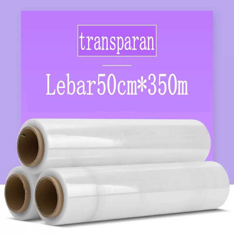 

Plastik Wrapping /Stretch Film 50cm *350mtr Plastik Wrapping Lilit Bening / Wrapping / Stretch Film / Reping Koper