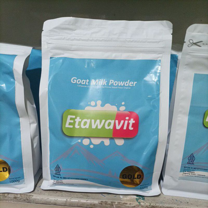 

SUSU KAMBING BUBUK 1000GR ETAWAVIT EKSTRAK SUSU KAMBING 60% Etawavit Original dan Rasa coklat GOAT MILK POWDER