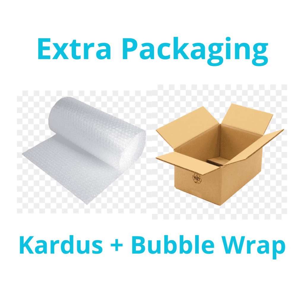 

Packing Tambahan Kardus + Bubble Wrap Extra Safe Lebih Aman Untuk Meminimalisir Kerusakan