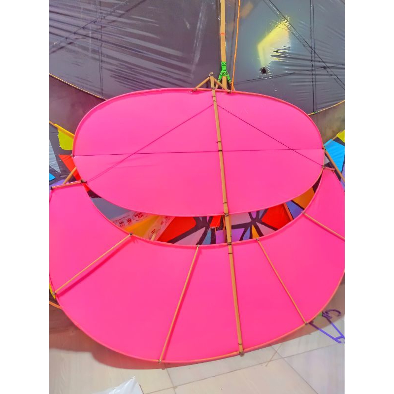 Layangan Pegon Lodoyo pink 100cm
